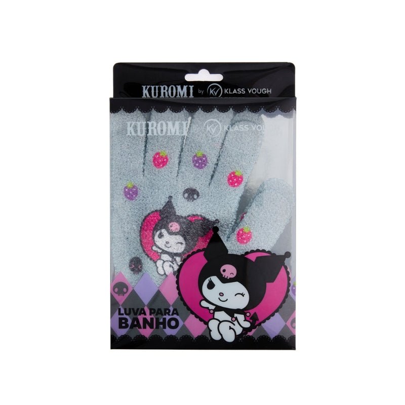 Par de Luvas Esfoliante Corporal para Banho Kuromi - Klass Vough