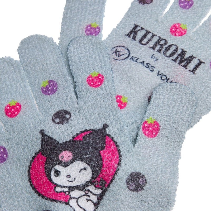 Par de Luvas Esfoliante Corporal para Banho Kuromi - Klass Vough