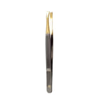 Pinça Profissional Ponta Reta Dourada Esterilizável TW-OR123 - Klass Vough