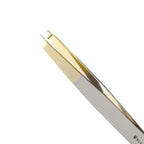 Pinça Profissional Ponta Reta Dourada Esterilizável TW043FHG - Klass Vough