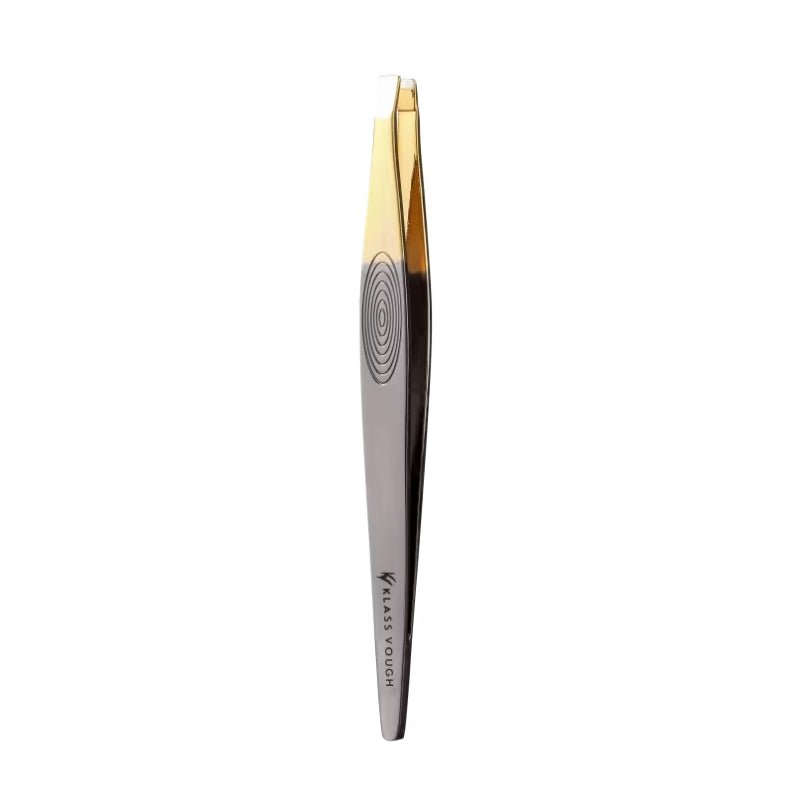 Pinça Profissional Ponta Reta Dourada Esterilizável TW048FHQH - Klass Vough