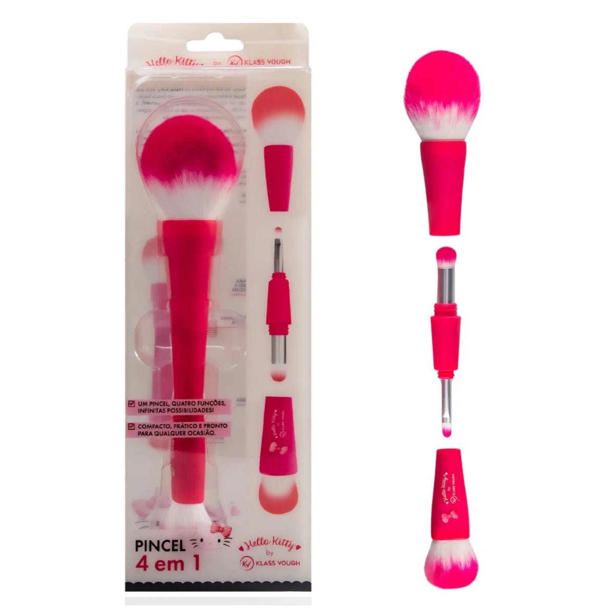 Pincel 4 em 1 Multiuso para Rosto e Olhos by Hello Kitty - Klass Vough