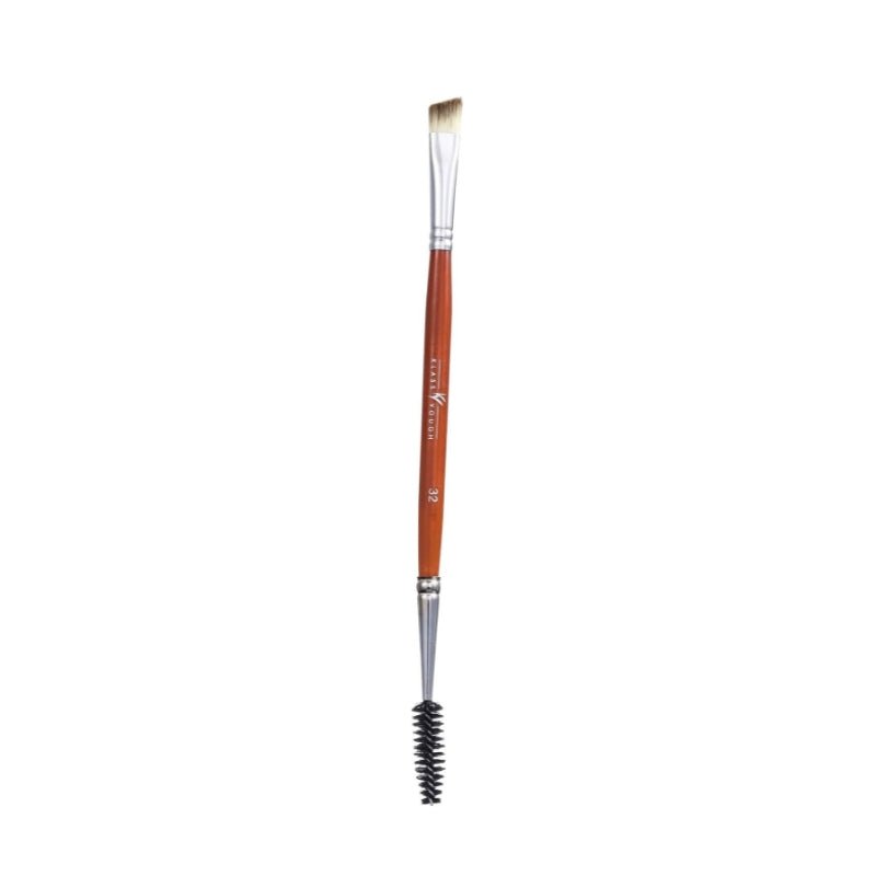 Pincel Ponta Dupla Brown Line 32 para Sombra e Sobrancelhas - Klass Vough