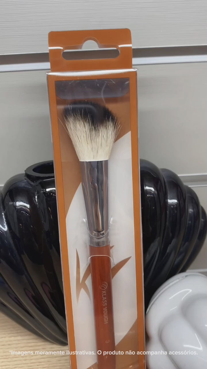 Pincel Chanfrado Brown Line 03 para Blush