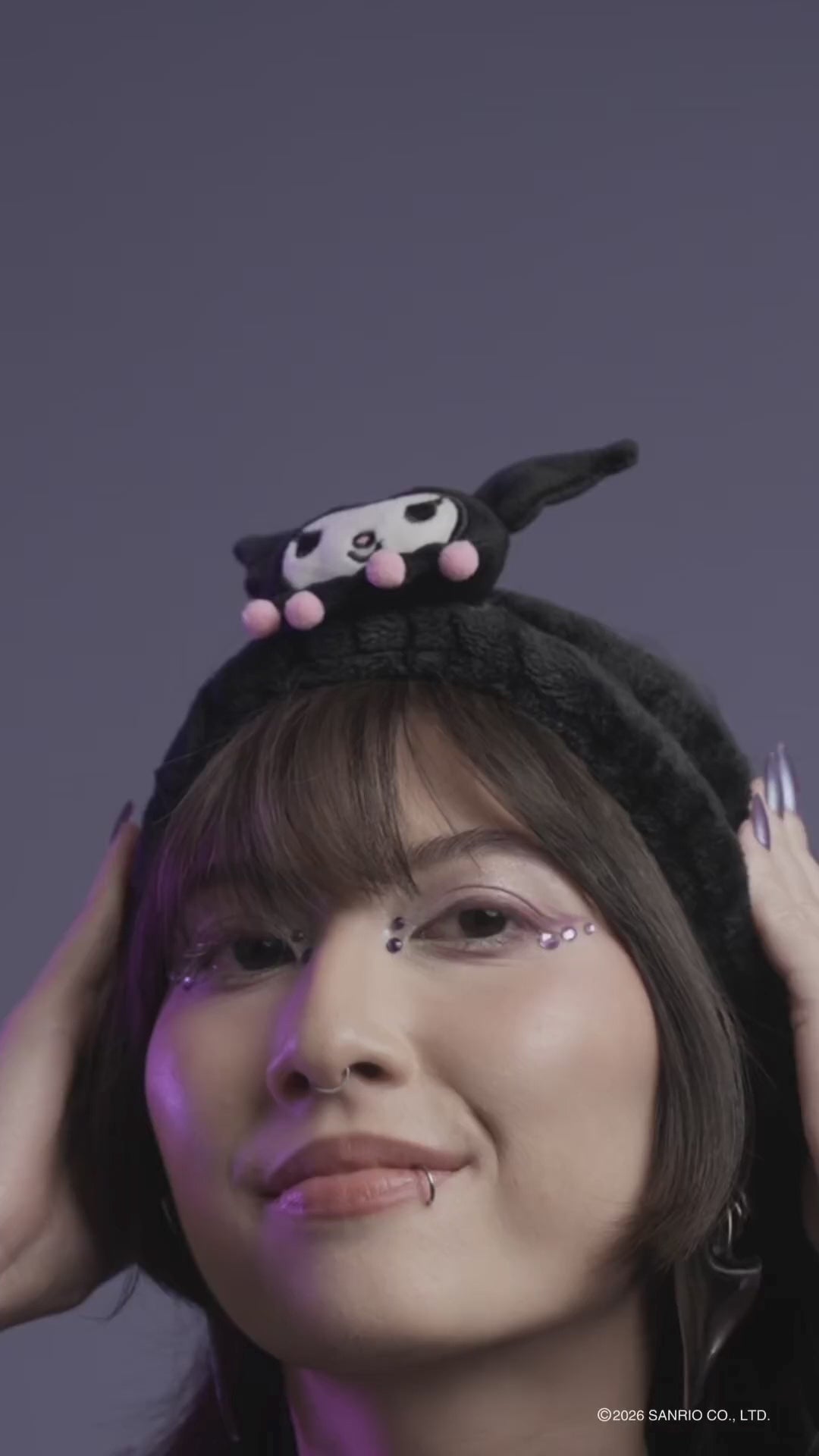 Faixa de Cabelos para Skincare e Maquiagem by Kuromi