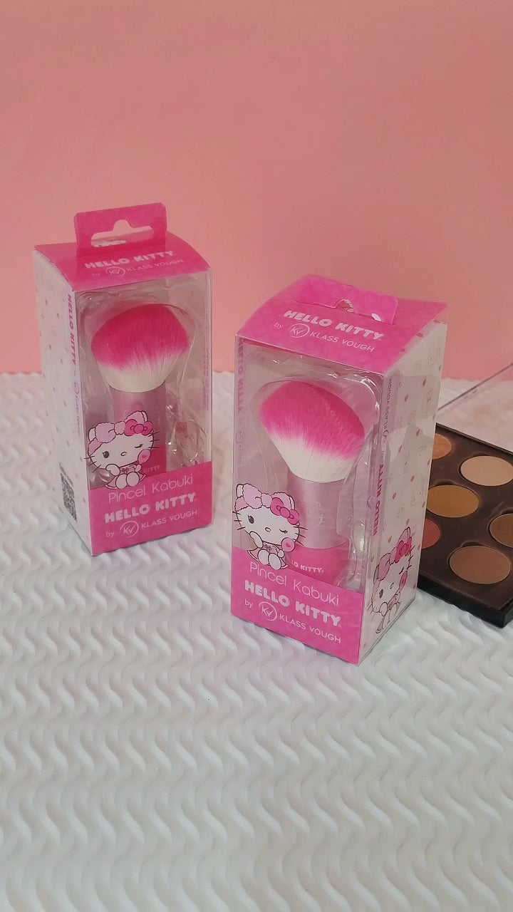 Pincel Kabuki para Pó e Base by Hello Kitty