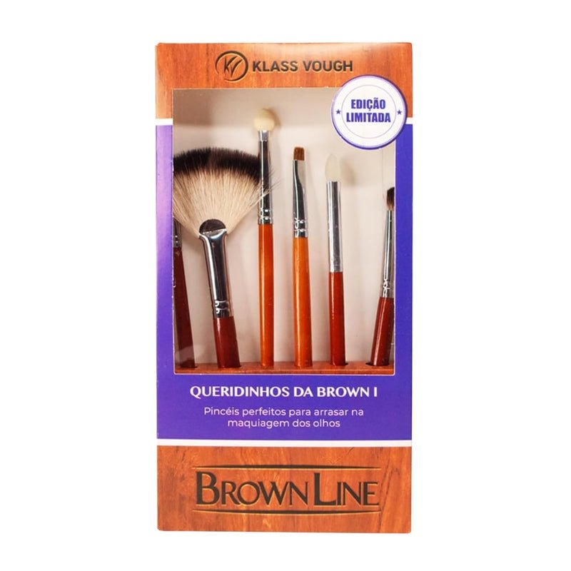 Queridinhos da Brown I - Kit de Pincéis para Olhos com 6 Unidades - Klass Vough
