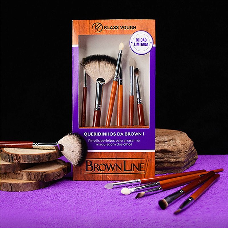 Queridinhos da Brown I - Kit de Pincéis para Olhos com 6 Unidades - Klass Vough