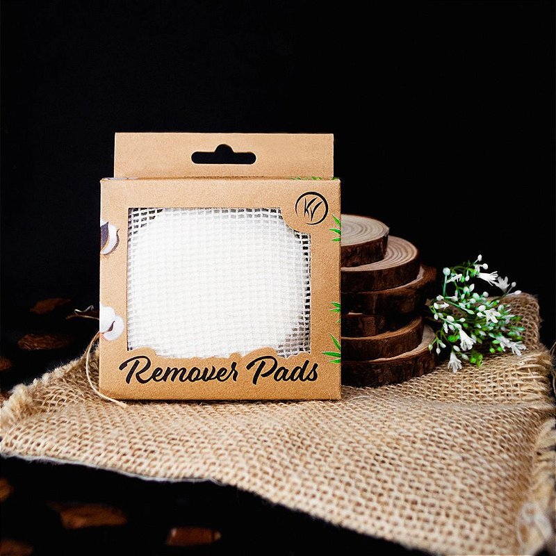 Remover Pads - Algodão Reutilizável Removedor de Maquiagem com 8 Unidades - Klass Vough