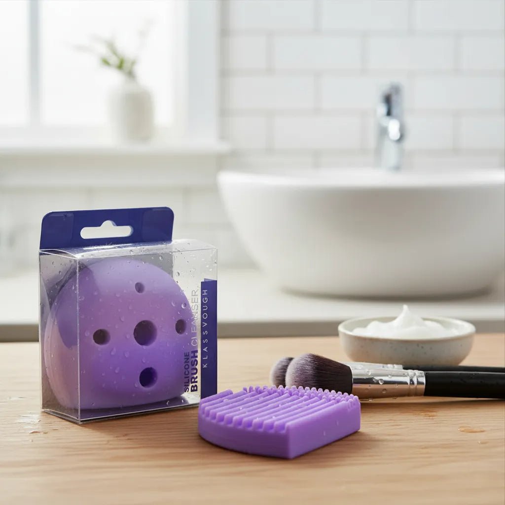 Silicone Brush Cleanser - Silicone para Limpeza de Pincéis com Suporte - Klass Vough