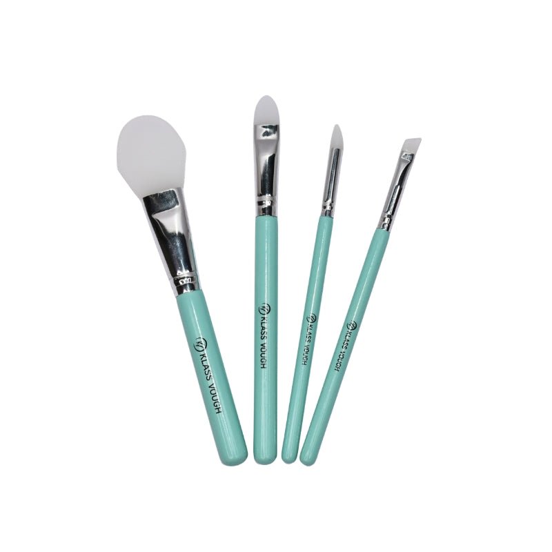 Silicone Brush Set - Kit de Pincéis para Maquiagem e Skincare - Klass Vough
