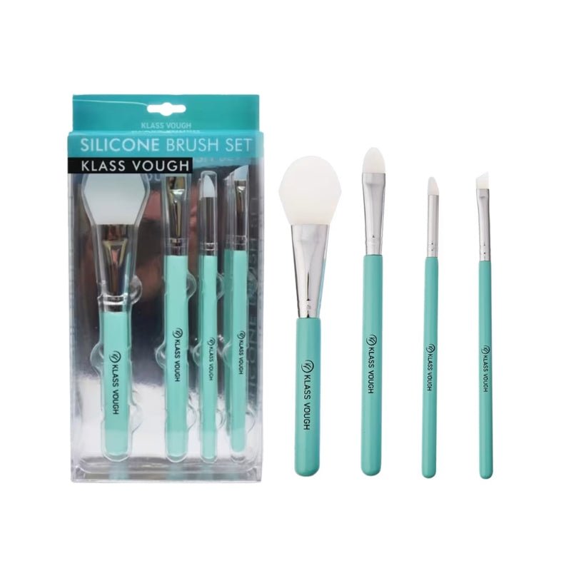 Silicone Brush Set - Kit de Pincéis para Maquiagem e Skincare - Klass Vough