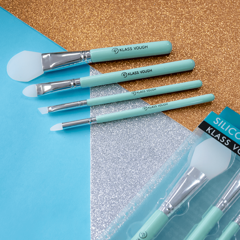 Silicone Brush Set - Kit de Pincéis para Maquiagem e Skincare - Klass Vough