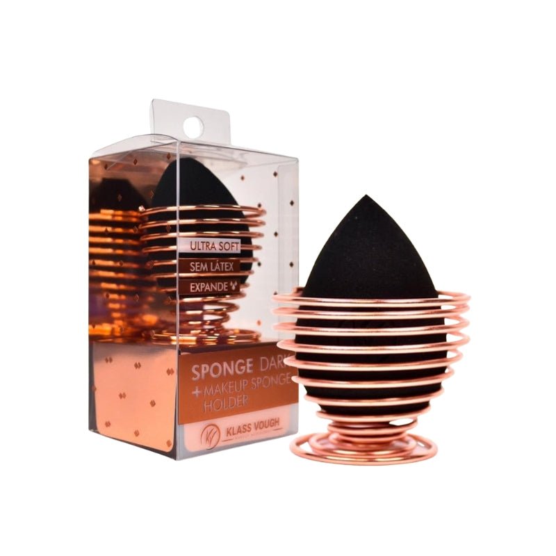 Sponge Dark + Makeup Sponge Holder - Esponja para Base com Suporte - Klass Vough