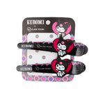 Tic Tac para Cabelos Preto com 2 Unidades Kuromi - Klass Vough