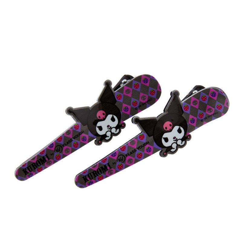 Tic Tac para Cabelos Preto com Estampa com 2 Unidades Kuromi - Klass Vough
