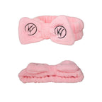 Velvet Band - Faixa de Cabelo para Maquiagem e Skincare Rosa - Klass Vough