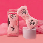 Velvet Band - Faixa de Cabelo para Maquiagem e Skincare Rosa - Klass Vough