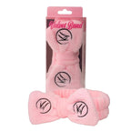 Velvet Band - Faixa de Cabelo para Maquiagem e Skincare Rosa - Klass Vough
